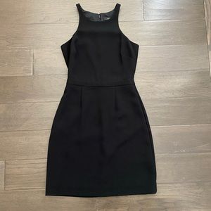 JCrew Cutaway Crepe Dress in Black